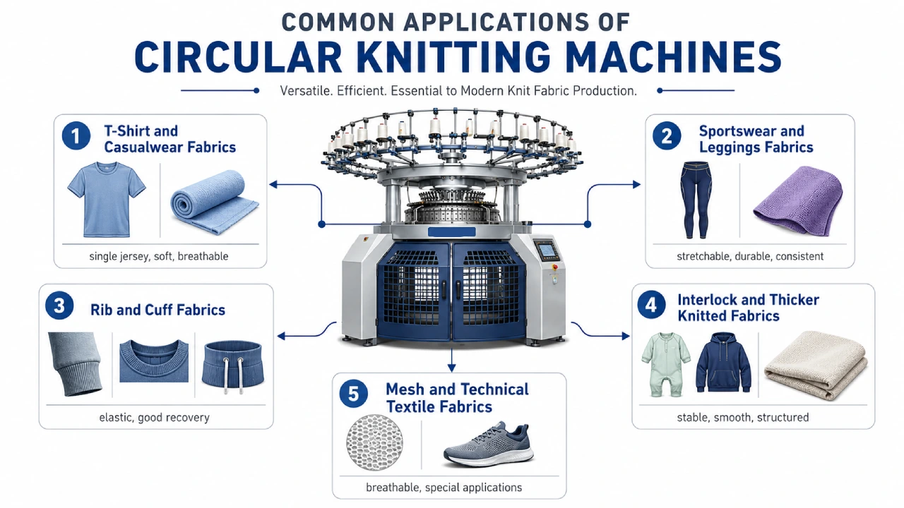 application-of-circular-knitting-machine aplicação-de-máquina-de-tricô-circular