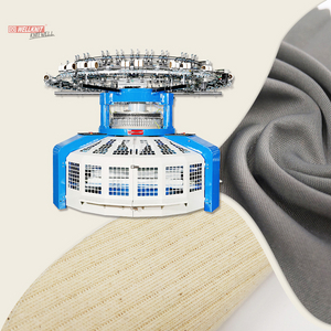 WELLKNIT G4R-DL 14-38 polegadas Rib e intertravamento de largura aberta Double Jersey máquina de tricô circular para roupas têxteis domésticas industriais