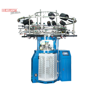 Máquina de tricô circular de costela dupla de alta velocidade tamanho do corpo