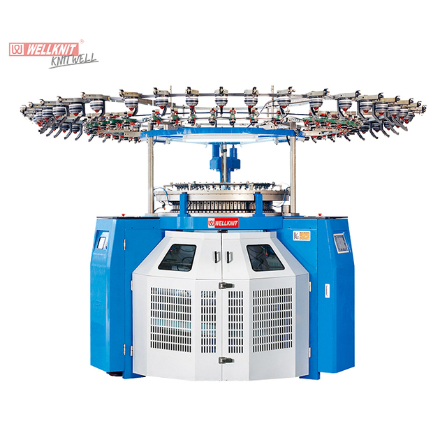 Máquina única de tricô circular Terry Jacquard computadorizada