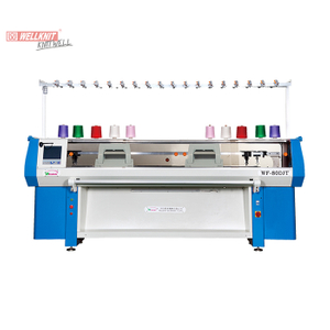 WF-80DJT 3+3 Sistema Duplo Carruagem Totalmente Jacquard Máquina de Tricô Coleira