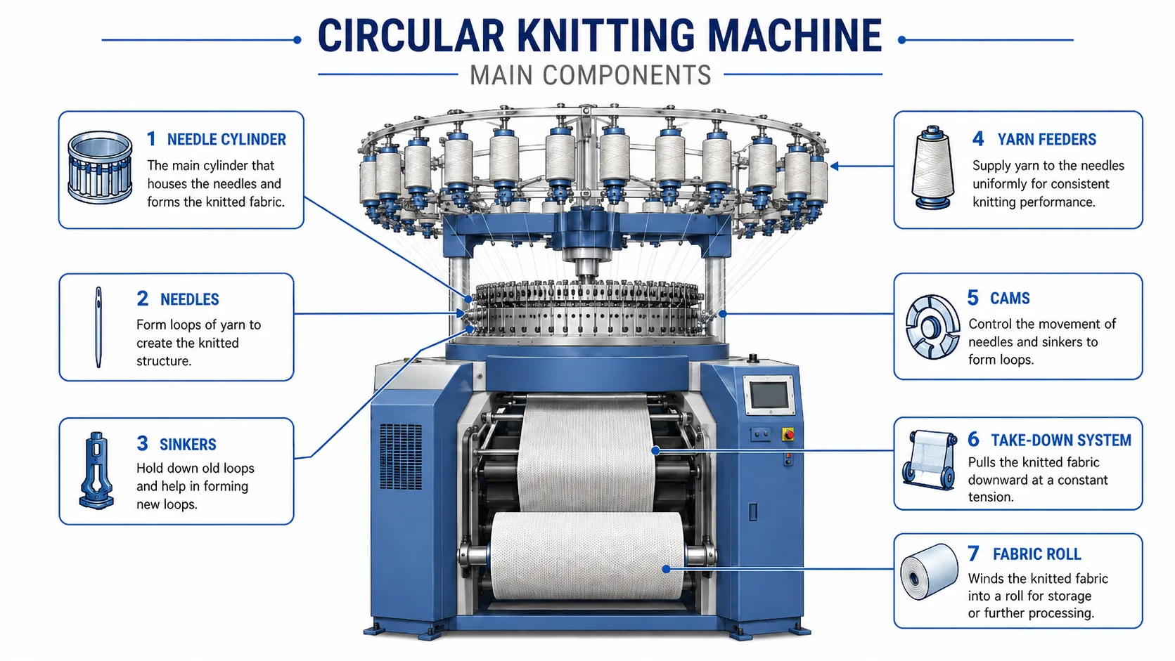 componentes principais da m&aacute;quina de tric&ocirc; circular.webp